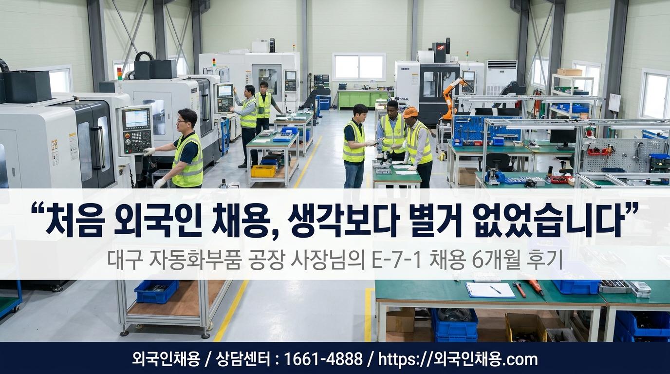 처음 외국인 채용해봤는데 생각보다 별거 없었습니다