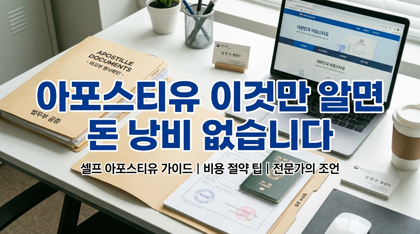아포스티유 이것만 알면 돈 낭비 없습니다
