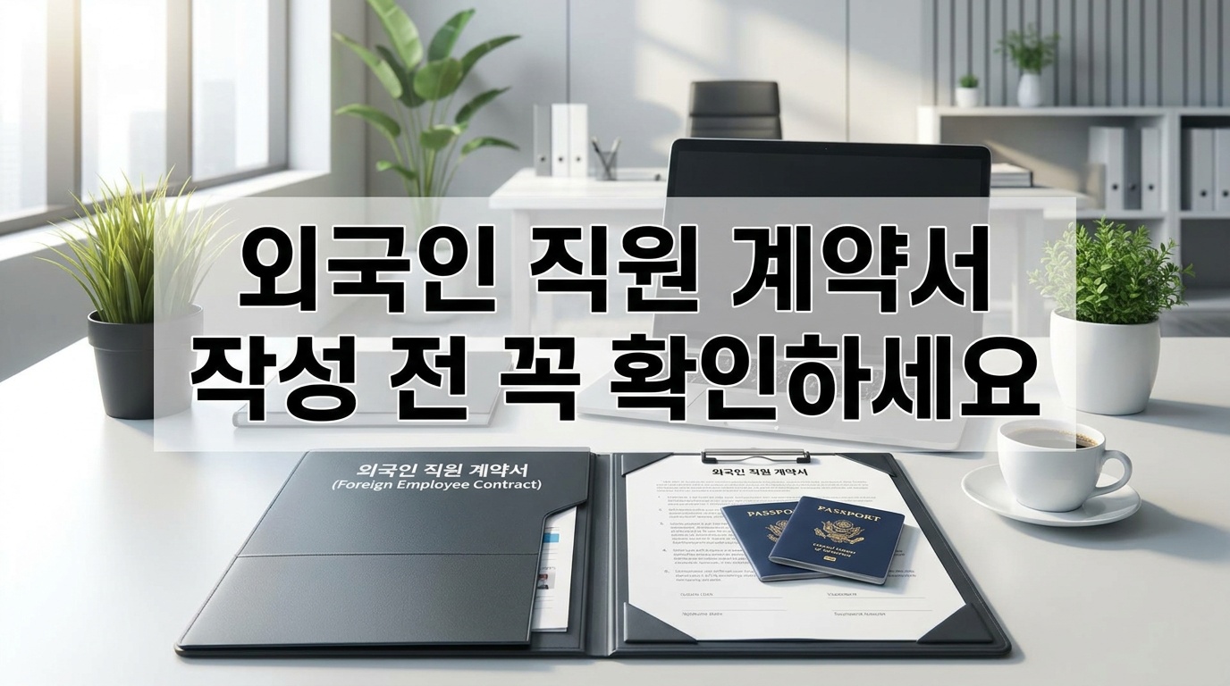 외국인 직원 고용계약서 작성 시 주의사항
