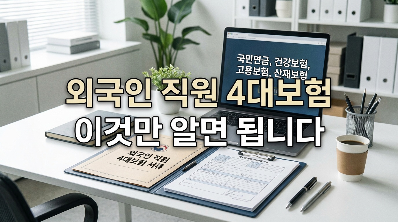 외국인 직원 4대보험 이것만 알면 됩니다
